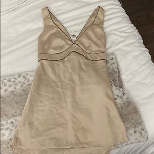 Cream Abercrombie silk dress